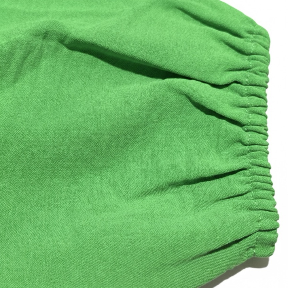 Fred David Green Wrap Blouse With Button Detail S… - image 7